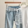 White Lace Mesh Waist Belt Hollow Out Embroidery Waist Chain For Women Summer Dress Jeans Decorative Belt