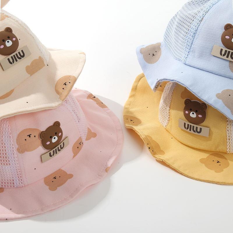 Cappelli Estivi per Bambini con Protezione Solare Cappelli da Pescatore Traspiranti in Rete per Bambine Cappelli da Sole Carini e Adorabili per Viaggio per Bambini