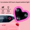 Solar Powered Car LED Ambient Light Heart Shape Neon Light for Back Window Decoration 5 Modes Night Driving Lighting Neon Lights 4