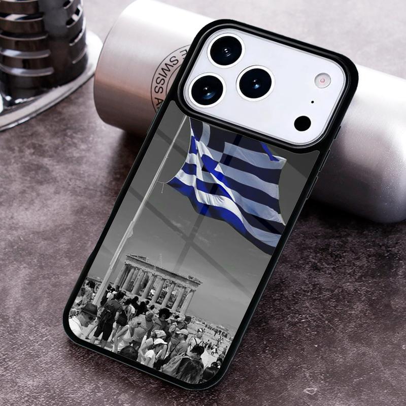 Greece Greek Flag soft Phone Case for iPhone 17 16 15 Pro Max Air 14 13 12 11 Plus Shockproof Cover