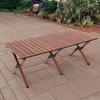Podzimní rodina venku Kempingový stůl Obývací pokoj Zahrada 120CM Woodiness Skládací stůl Nábytek Kempingové vybavení