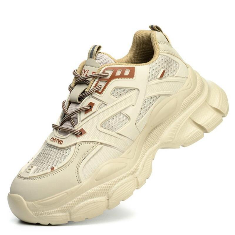 Women'S Lightweight Safety Shoes Steel Toe Safety Protection Anti-Smash Anti-Stabbing Safety Shoes Soft Sole Not Tired Feet