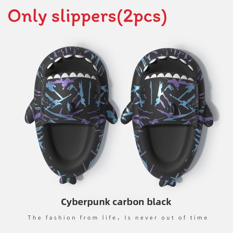 Ciabatte Punk Shark Estive Casual in Eva Slip-on per Coppie con Antiscivolo e Comfort Rialzato