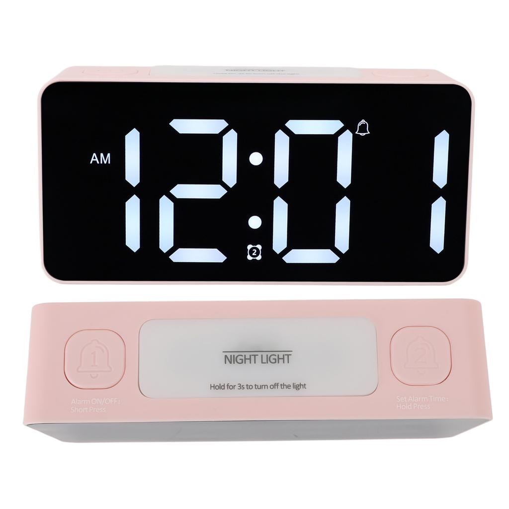 Bardzo głośny budzik z wibratorem pod łóżko Duży wyświetlacz LED Budzik wibrujący z kablem