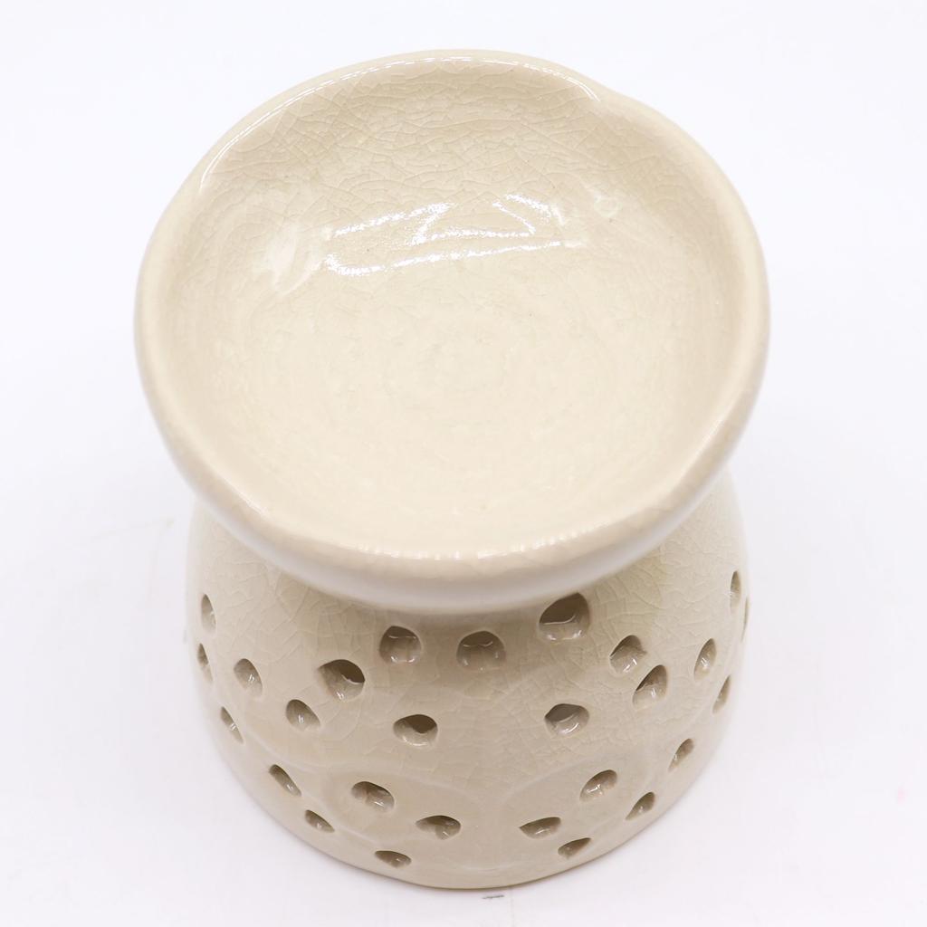Oil Burner Ceramic Tree of Life Ivory