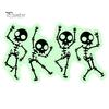 Luminous Skeleton Decals for Light Switches Halloween Switch PVC Sticker, Glow in The Dark Horror Theme Room Accessories Decal, Wall Sticker