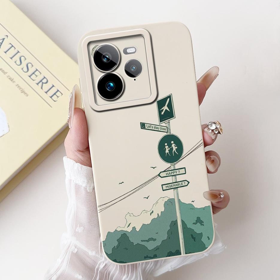 For Realme GT7 Pro 5G Case RMX5010 Cute Fashion Cartoon Cover Soft TPU Phone Case For Realme GT 7 GT7 T GT7T 5G Back Cover Coque