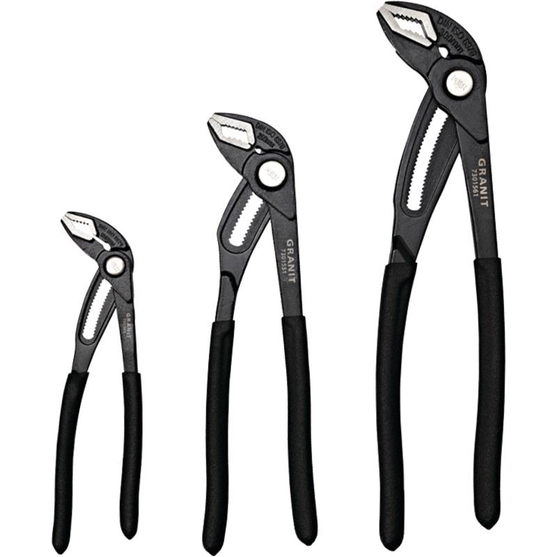 3-piece Water Pump Pliers Set, GRANITE