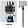 Hot Shoe Mount Adapter 1/4in Screw Hole For Action Cameras Aluminum Alloy Construction Three Claw Camera Mounts