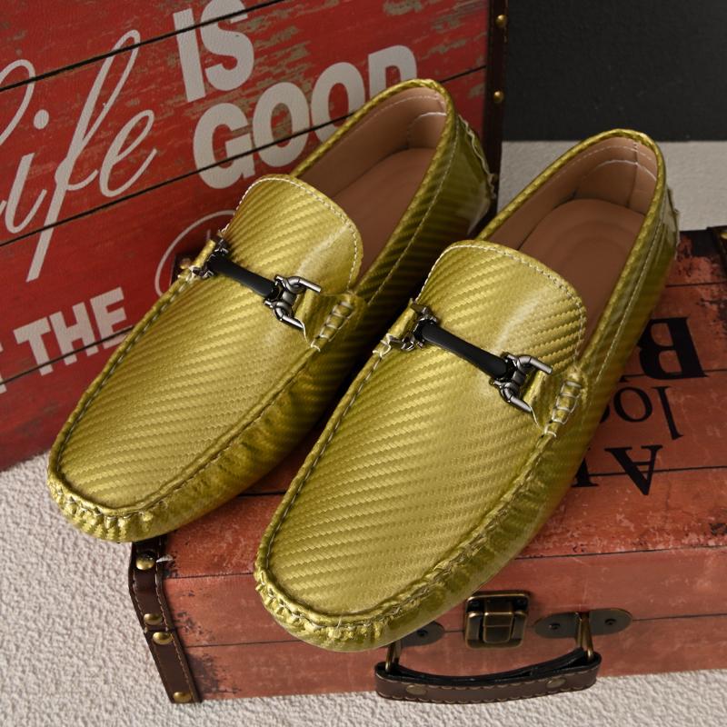 Módní mokasíny Pánské ručně vyráběné ležérní nazouvací boty PU kůže Pánské mokasíny Venkovní pohodlné prodyšné Pánské řidičské boty