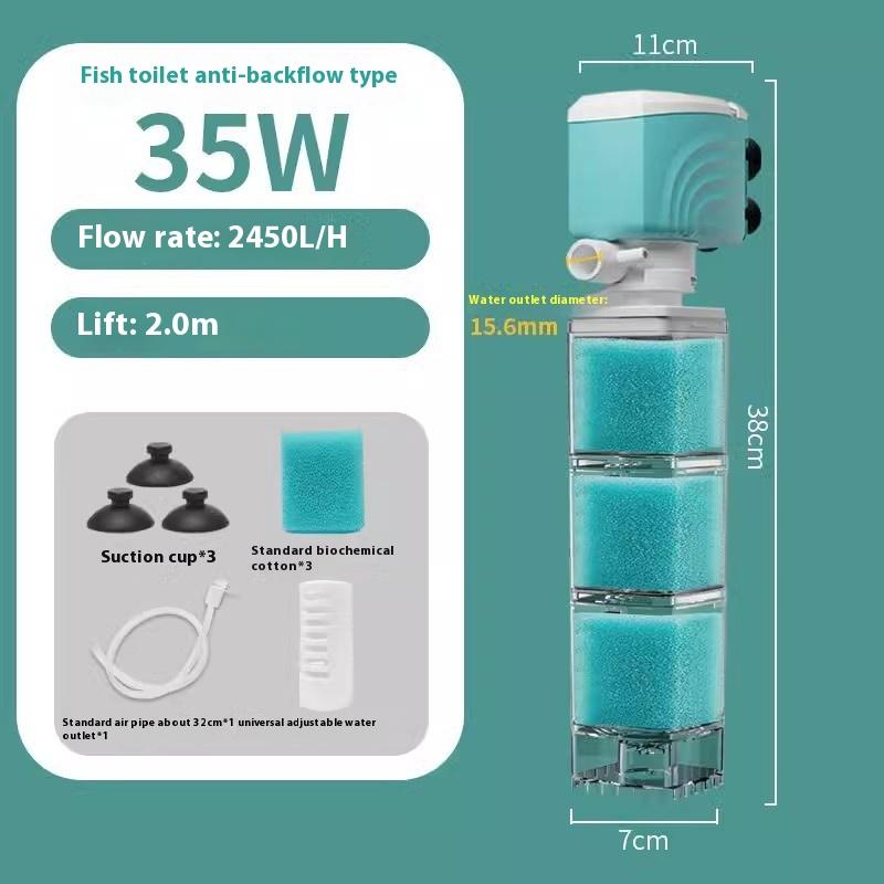 

Автоматическая система фильтрации аквариума Встроенный фильтр для аквариума Обогащение кислородом Циркуляция воды Защита от обратного потока Продукты для фильтрации воды