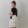 Bubble shirring bag (cream)