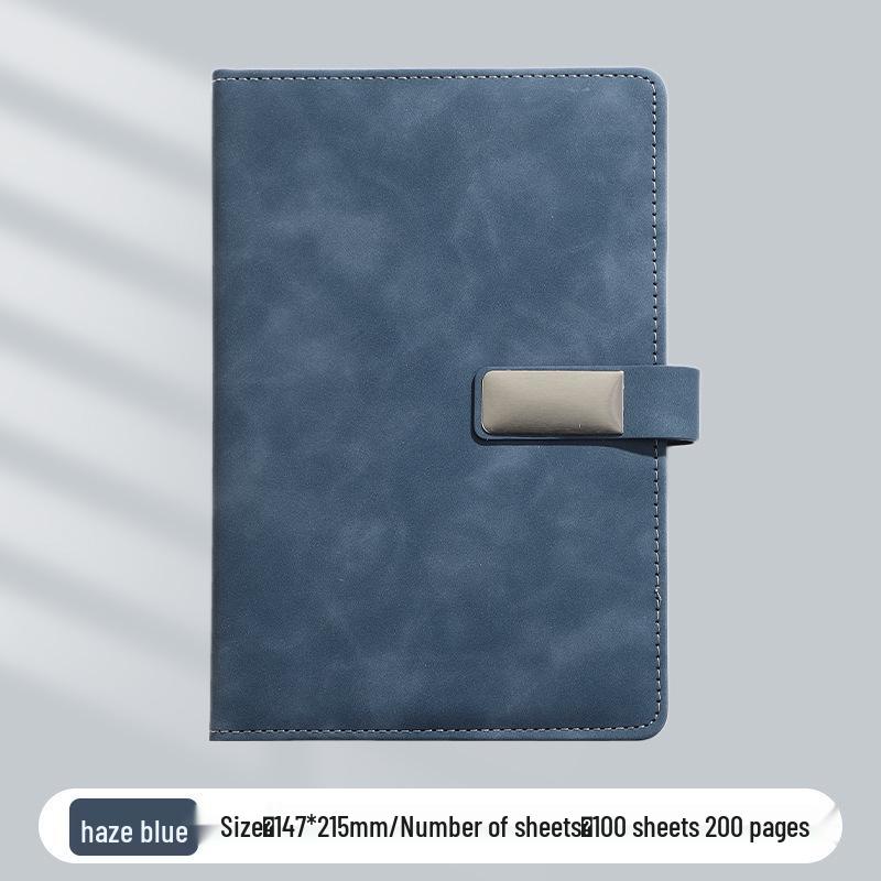 A5 Business Office Snap Button Notebook with Custom LOGO for Meetings