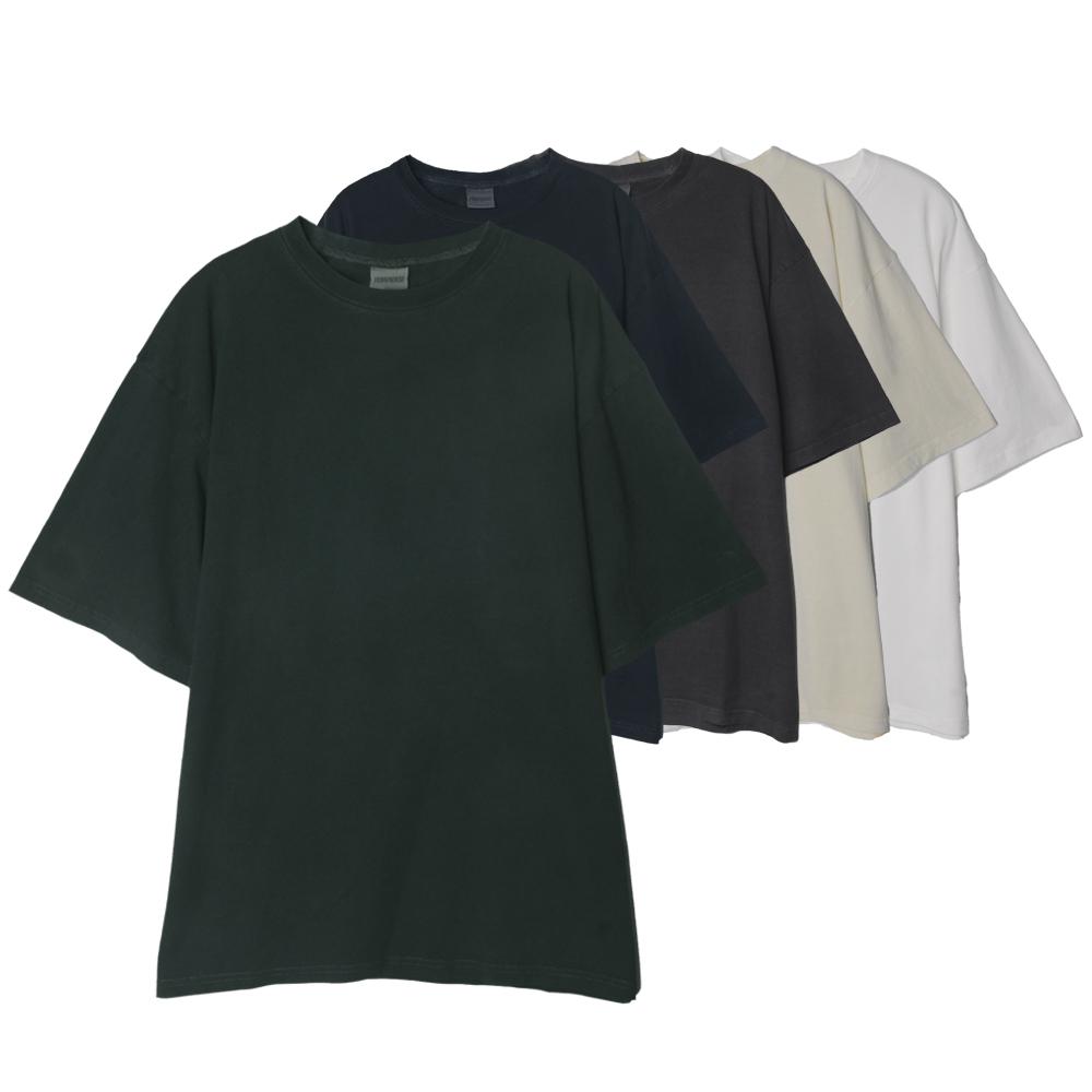 NONFLOOR Oversized Pigment T-Shirt 5.Col