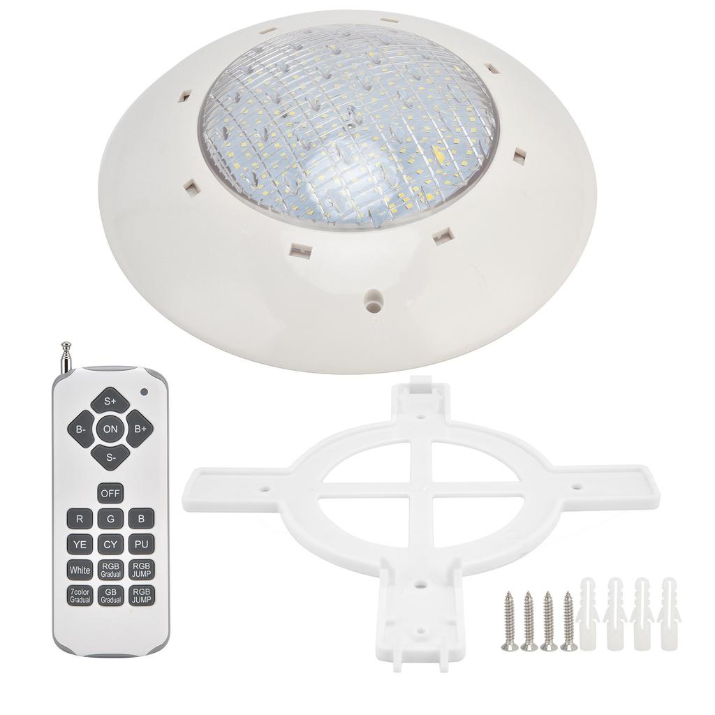 IP68 Wasserdichte LED Schwimmbadleuchte Bunte RGB Wandmontierte Unterwasserleuchte mit Fernbedienung