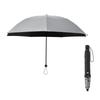 AMVEL Folding Umbrella 2WAY HEATBLOCK Aluminum Silver Sun Rain or Folds In Two Comfortable To Sun UV 7 Lightweight A1100 [AMVEL] - Umbrella, Shine,