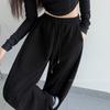 Sweatpants Women's Autumn New Tied Feet Drawstring High Waist Narrow Version Loose Casual Wide Leg Guard Pants