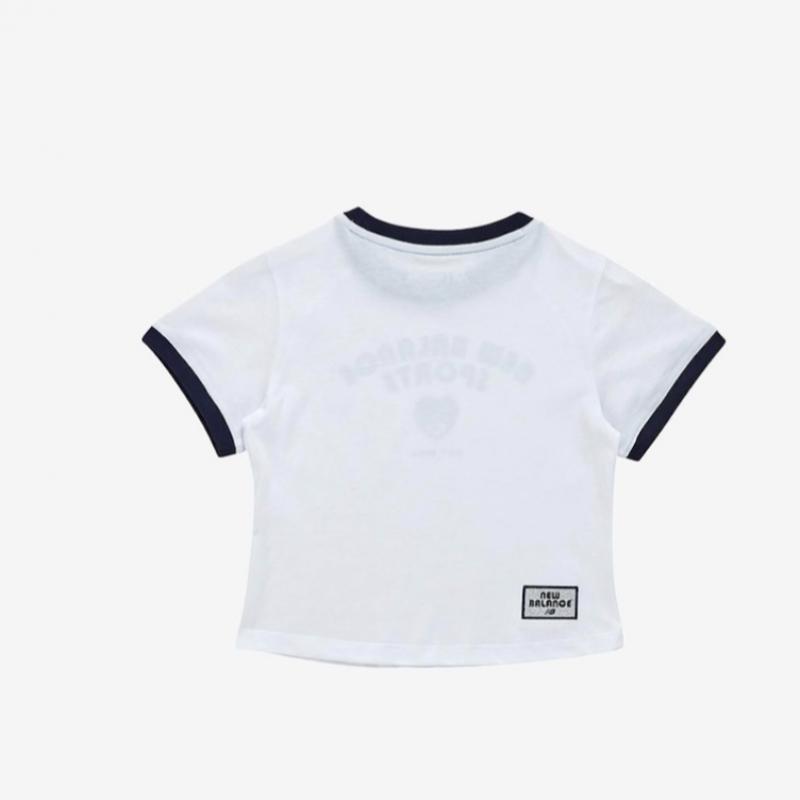 New Balance Kids Crop ShorT Sleeve T shirT B1 Nk9ef2831g