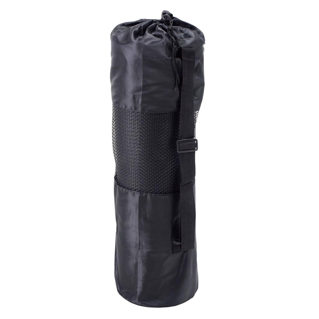IRONMAN CLUB Training & Yoga Mat IMC-41 Black, 10mm Thick, Elastic Bands, Storage Case Included
