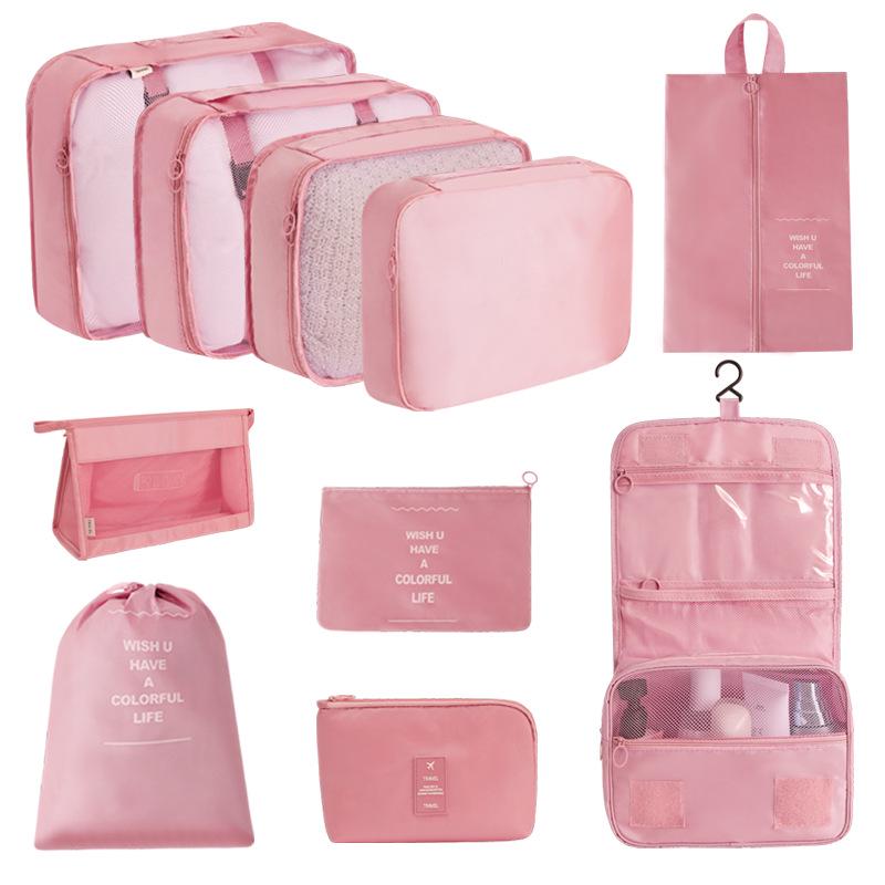 7-Piece Travel Storage Bag Set for Clothing and Luggage Organization