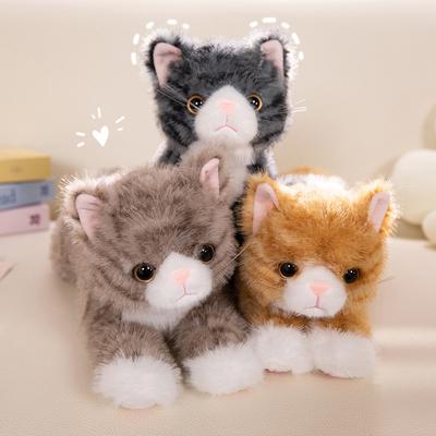 Cute Simulation Kitten Doll Plush Toy Cute Cat Doll Children's Company Soothing Doll