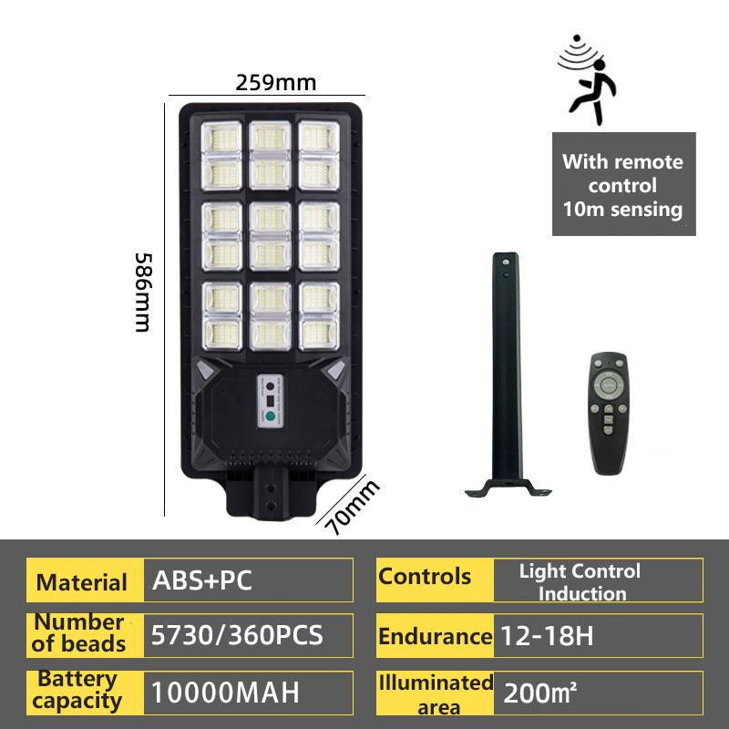 High Power Burst Bright Solar Lights Outdoor Garden Lights Home Outdoor Human Sensor LED Street Lights Waterproof Lightning Protection Street Lights