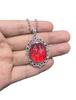 Gothic Heart Pendant Necklace With Alloy Material For Halloween Costume Accessory