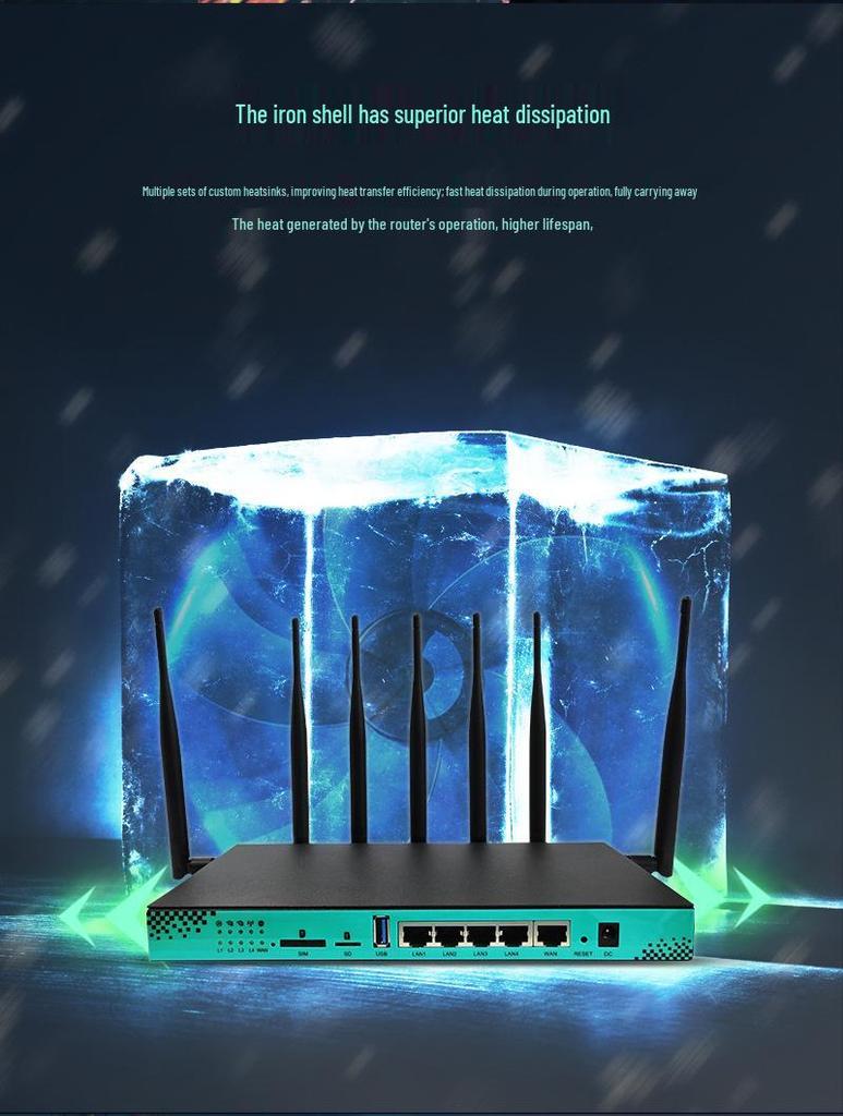 Dual-Band 5G Router with 1000Mbps Speed and Dual-Core CPU for Home Use