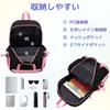 VASCHY Backpack for 21L Large Capacity Backpack for Middle and High School A4 Size with Stylish Transparent Black and Pink Kids, Girls, School,