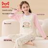 Mao Ren Girls' 100% Cotton Pajama Set