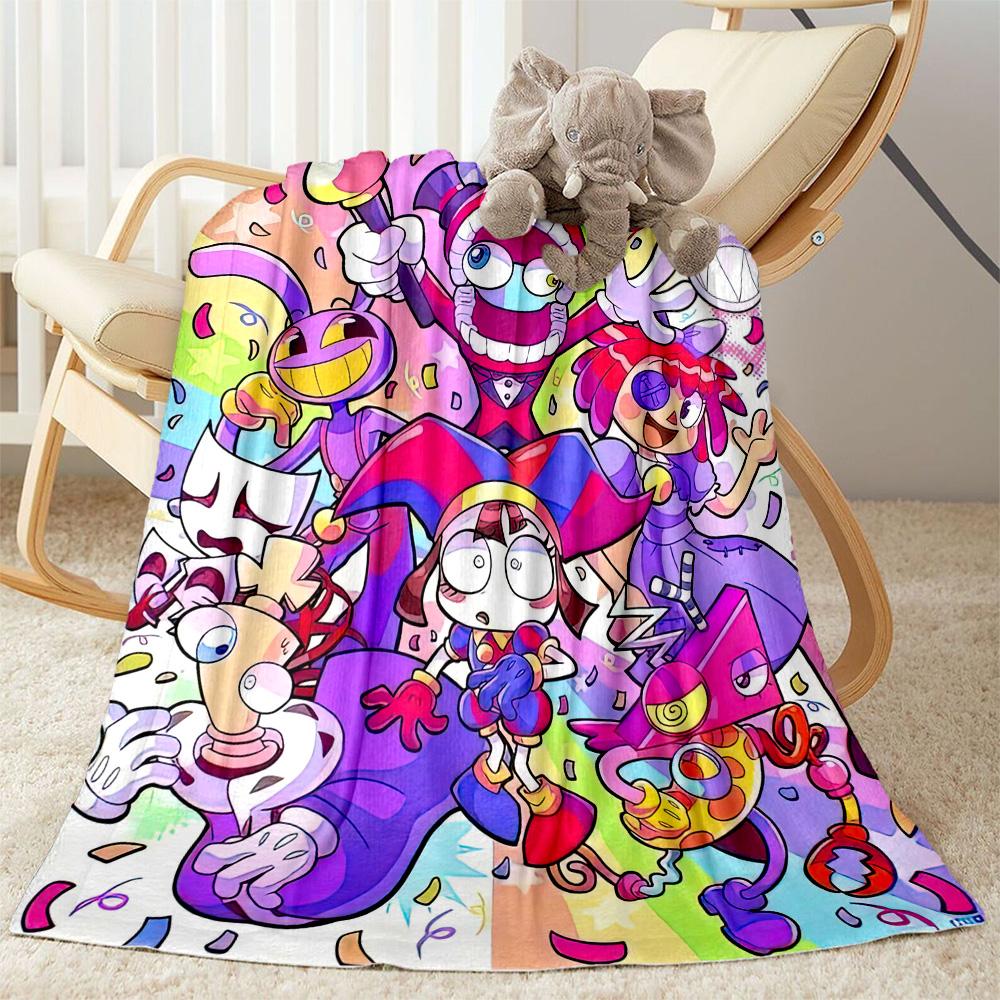 Digital Circus Blanket Ultrasoft Great For Bed Seaside Couch For All Seasons Warmthful Decor Ideal Gift For Birthday Valentine'S Day