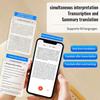 Mini Intelligent Ai Voice Recorder Real-time Transcription Simultaneous Languages Translator Summary Audio Dictaphone Mp3 Player