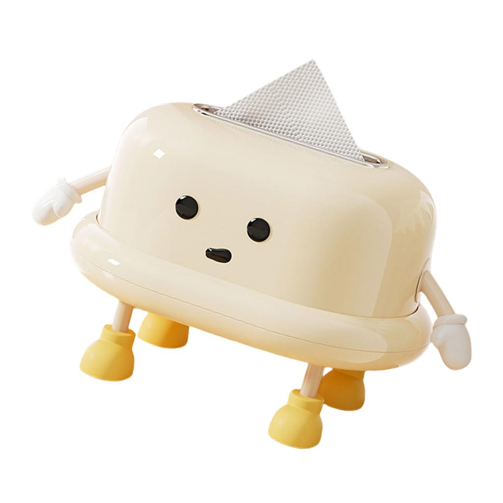 Creative Napkin Dispenser Spring Structure Tissue Box Cover Elegant Napkin Organizer Paper Towel Storage Container
