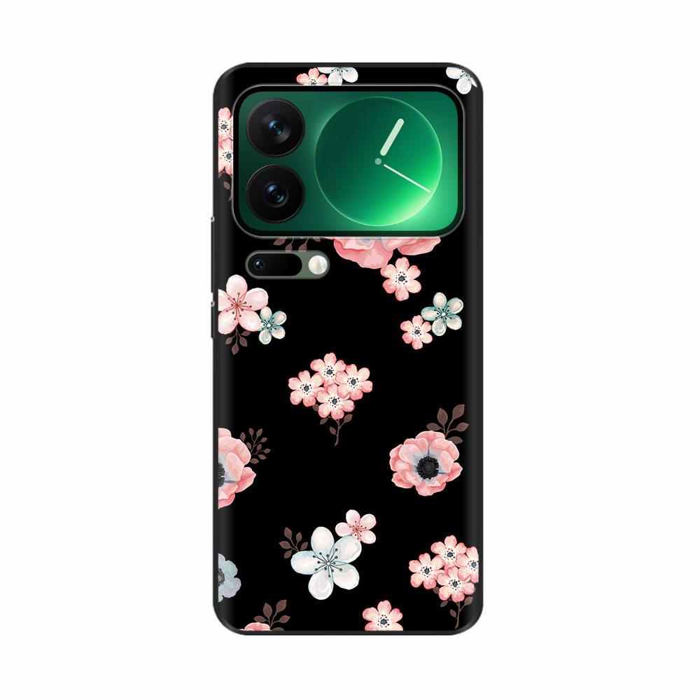For Xiaomi Mi 17 Pro Max Case Luxury Soft Black Silicone Printed Protective Shell Back Cover Cases For Xiaomi 17 Pro Max Casing