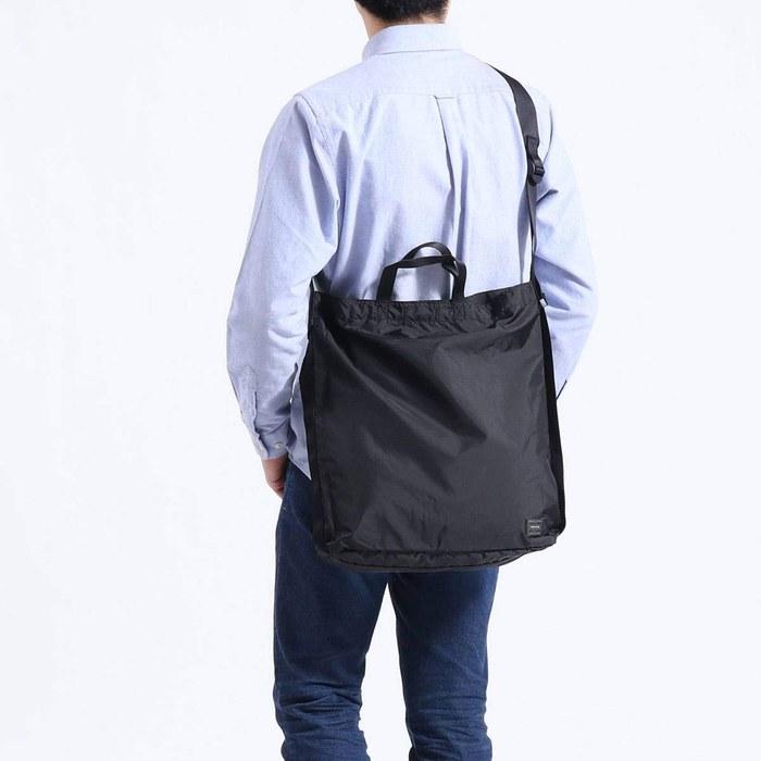 [Porter] Yoshida Bag 2-way Shoulder Bag FLEX 856-05905, Navy, Medium Size