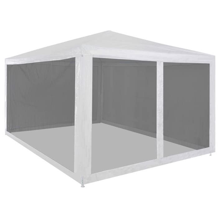 VidaXL Tente de réception avec 4 parois en maille 4 x 3 m