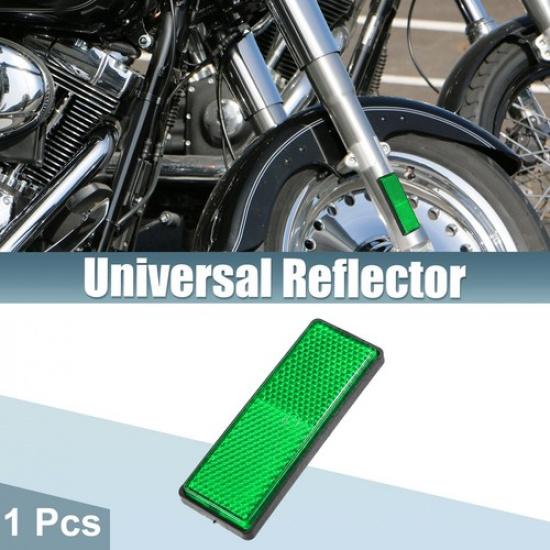 Universal Motorcycle Reflector 88x32mm Safety Spoke Reflective w/ Screw Green