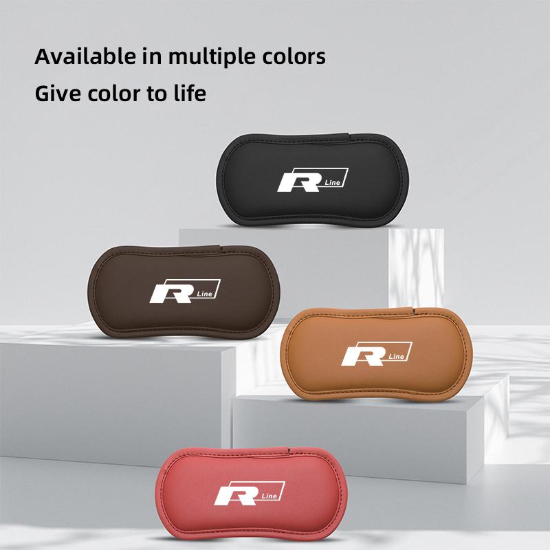 hijk1 Car keychain/Leather Car Knee Pad Elastic Leg Cushion Armrest Pad For Peugeot For VW GTI Polo Passat Golf Tiguan Touran Jetta CC