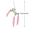 3 Forks Design Artificial Wisteria 93CM Length Wisteria Flowers Fake Silk Flower  Wall Decoration