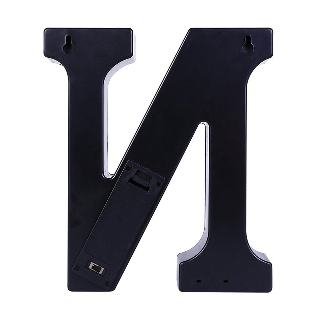 Plastic LED 26 English Alphabet Night Lamp Letter Shape Decoration Light for Birthday Propose