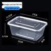 Chu Wan Ya 1000ml Round Disposable Plastic Food Containers with Lids, 300-Pack