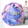 1pc Kawaii Cat & Bird Outdoor Umbrella - Automatic Opening/Closing, Portable 3-Fold Design, 8-Bone Iron Frame, Perfect Gift for Fans, Travelers,