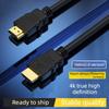 HDMI Cable for 4K 2.0 3D Gold-plated TV Set-top Box, Computer Monitor, and HDMI Data Connection