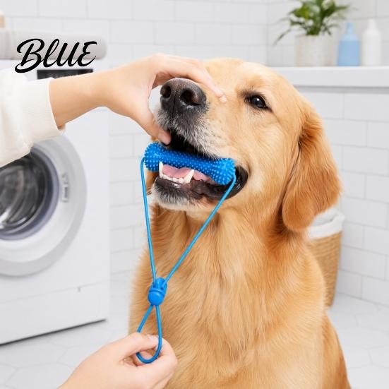 Small Medium And Large Dogs Dog Tooth Brushing Helper, Pet Dental Prop Chewable Toy, Dual-Action Canine Oral Back Molar Cleaning Toy Care Tool