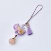 Chinese Ink Wash Cat Tassel Pendant Phone Lanyard - Handwoven Song Brocade Bag Charm