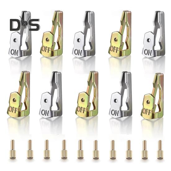 

1 комплект, сменные триггеры для таймера, нержавеющие, устойчивые к коррозии, простая установка, набор триггеров для таймера включения/выключения золотой/серебряный