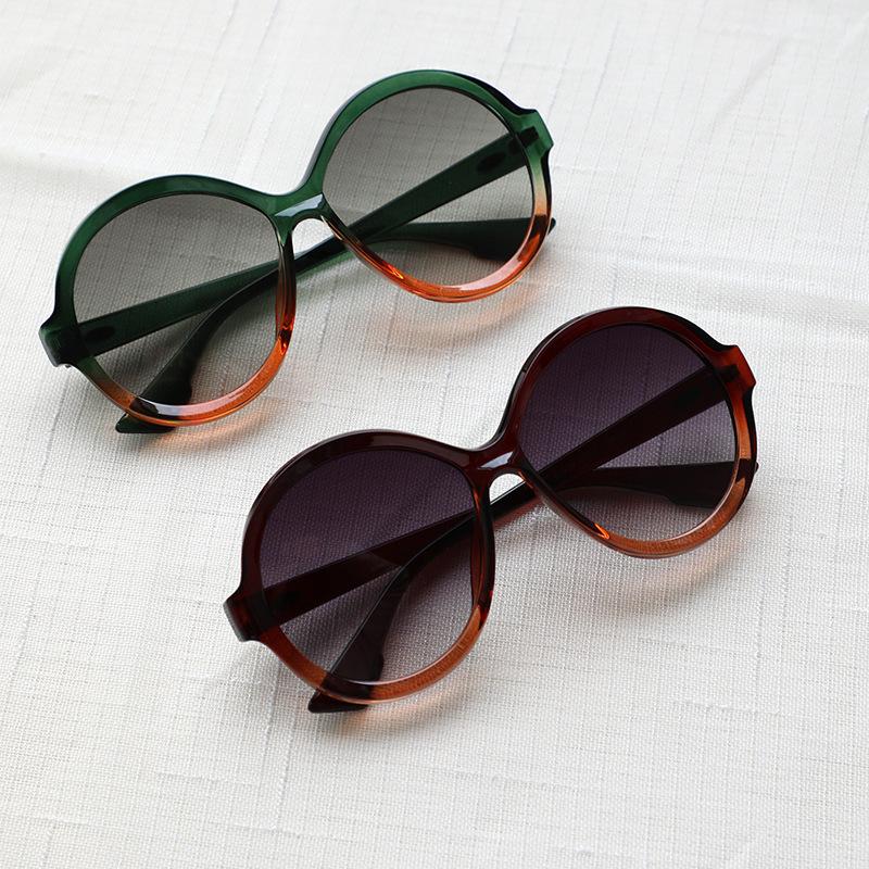 Glasses Big Round Frame Sunglasses Male Trend Personalized Street Shot Sunglasses Female Sweet Cool Glasses