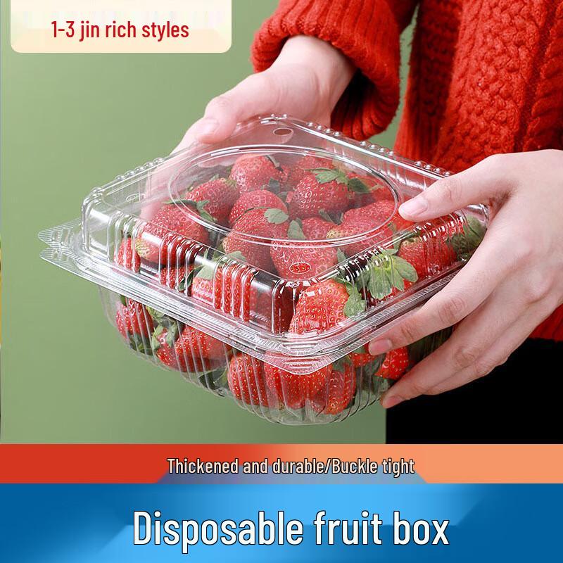 HUIHUADU Disposable PET Transparent Fruit Packaging Box with Lid