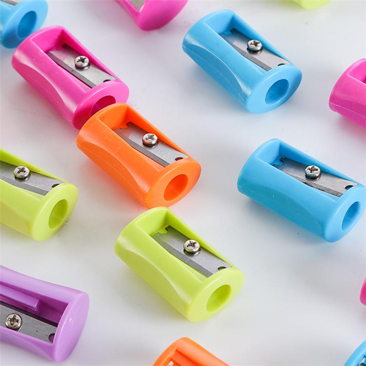 Waist-Shaped Mini Plastic Pencil Sharpener - Single Hole, Free Shipping