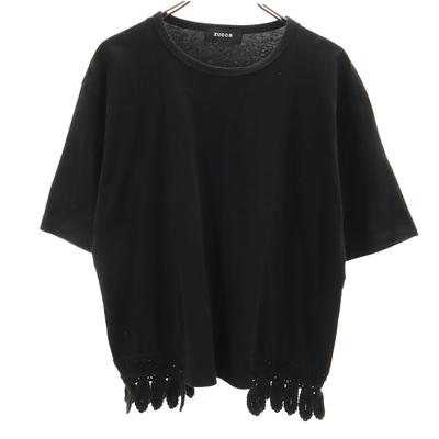 ZUCCa Made In Japan Five-quarter Sleeve Cut M Black Women Used